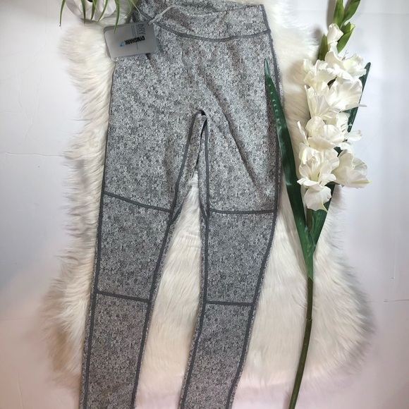 NWT Gymshark Fleur Texture Grey Leggings Charcoal - Picture 7 of 15